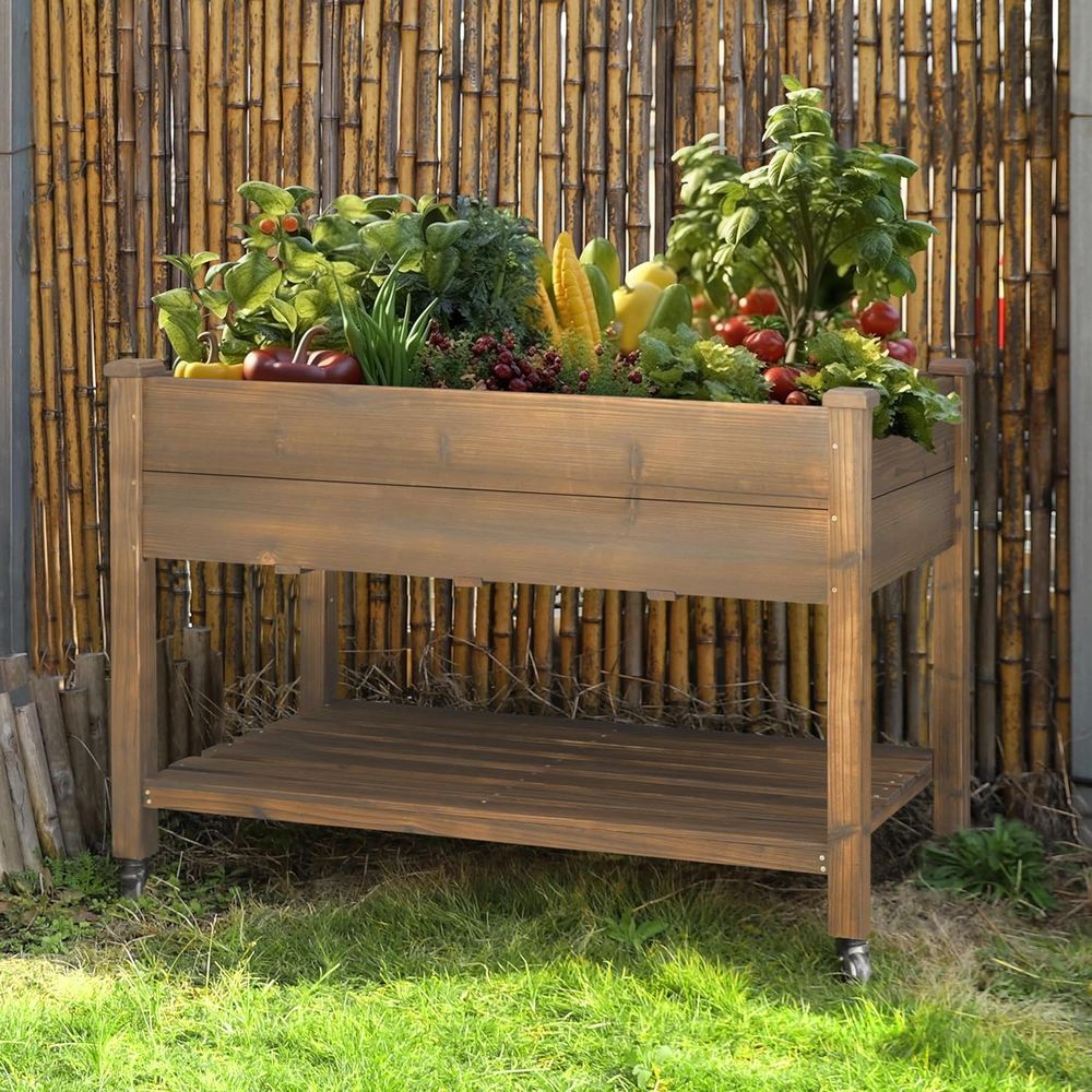Raised Garden Bed - Duża podwyższona grządka ogrodowa 48x24x33 cali