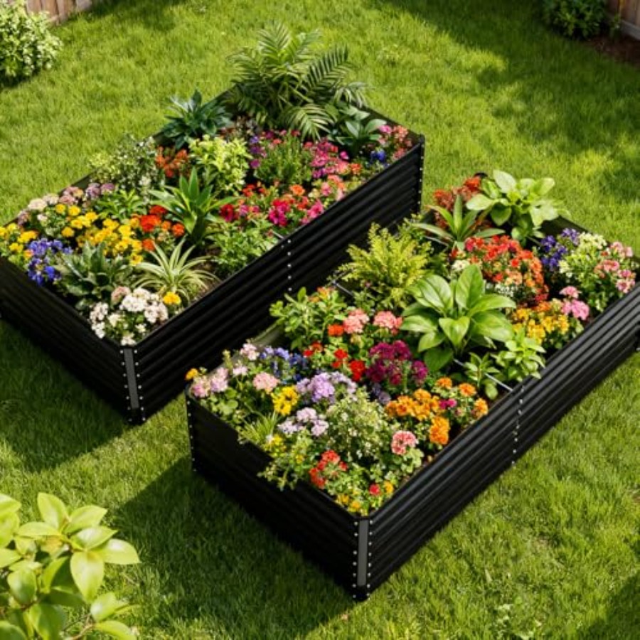 Raised Garden Bed - Ogrodnictwo warzywne na świeżym powietrzu: podwyższona